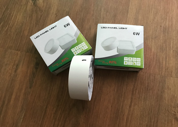 Round Led Slim Panel Light 6 Watt Ip20 Ce No Strobe With Ic Constant Driver