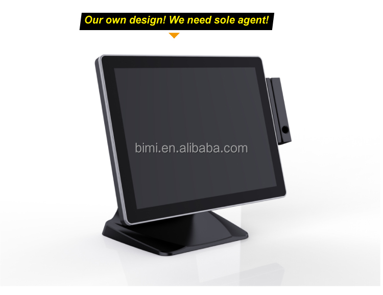 Bimi POS-0092S 15inch POS System with Aluminum Alloy Stand and VESA 75X75 Support
