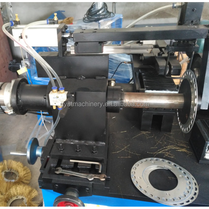 Steel Wire Brush Making Machine for Rust Removal PLC Control 450mm Crimped Wire Wheel