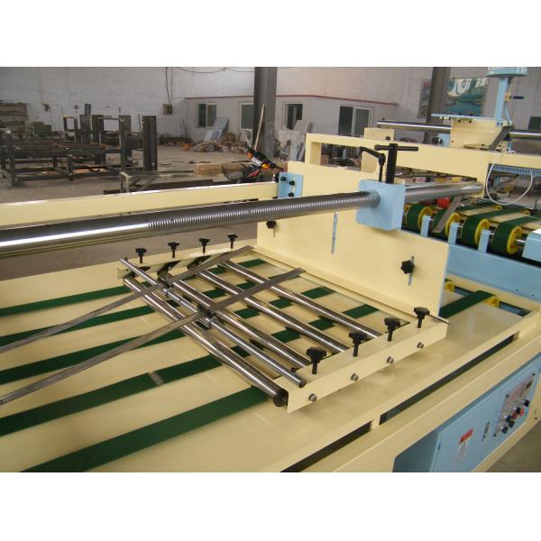 Blue Color Carton Folder Gluer Machine / Corrugated Box Gluing Machine