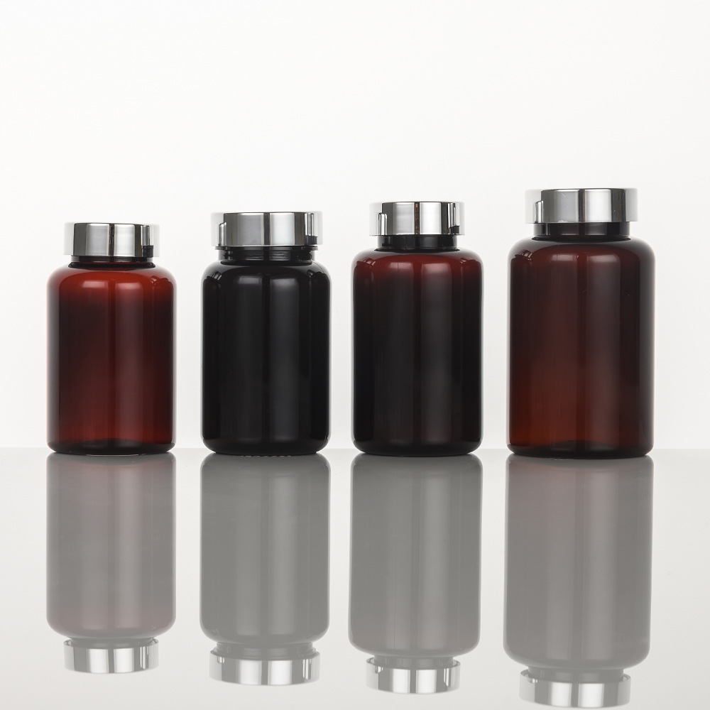 Provide PET Pharmaceutical Green Pill Tablet Packaging Bottle Container for Clear Frosted Plastic Vitamin Capsule Bottle