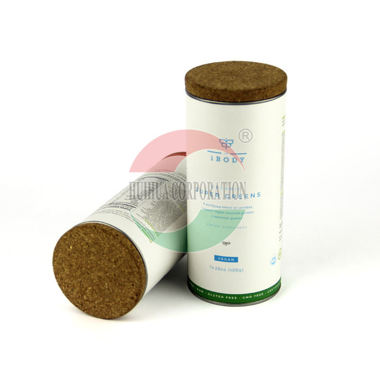 100% Recycled Paper Composite Cans , Cardboard Paper Tube For Gift Package
