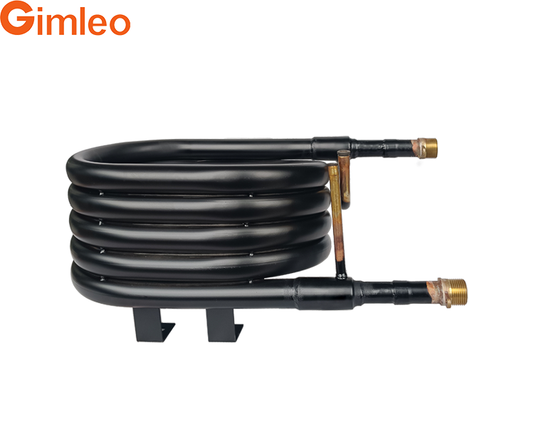 GY-0154C Tube In Tube Heat Exchanger For Energy 15kW Ground Source Heat Pump With Water Connection