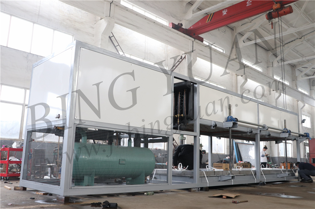 SUS304 Staineless Steel 10 Ton 5KG Block Ice Maker Machine , Ice Plant Machinery