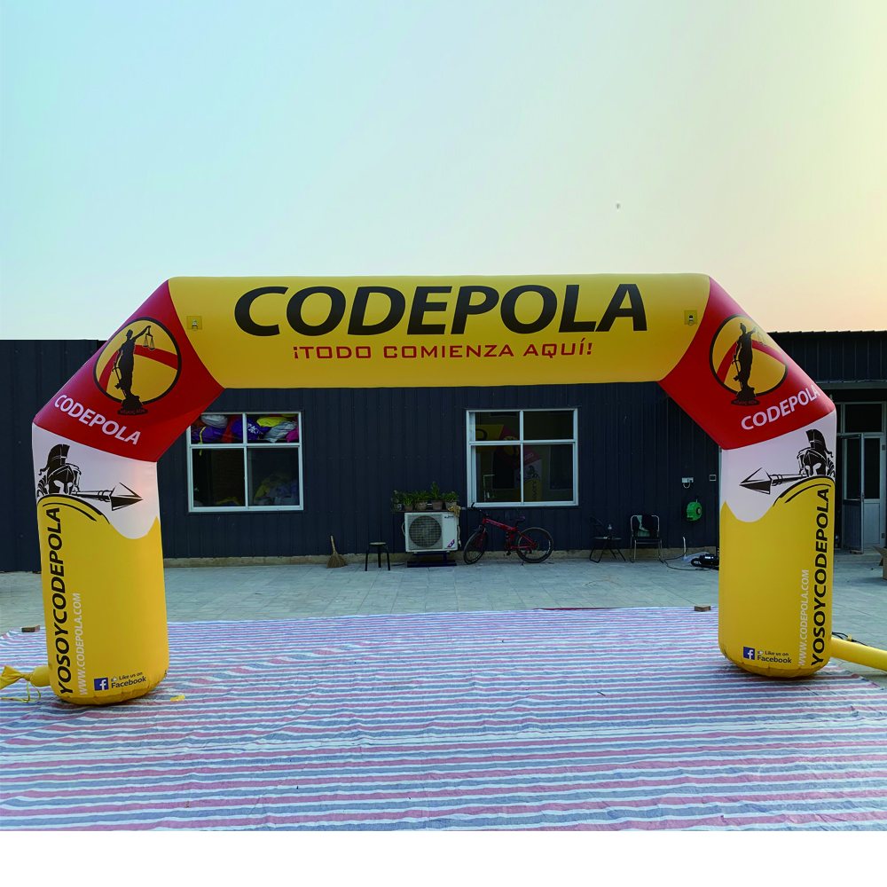 Custom Printing Logo Giant Outdoor Inflatable Sports Arch Race Arch for Competition Amusement
