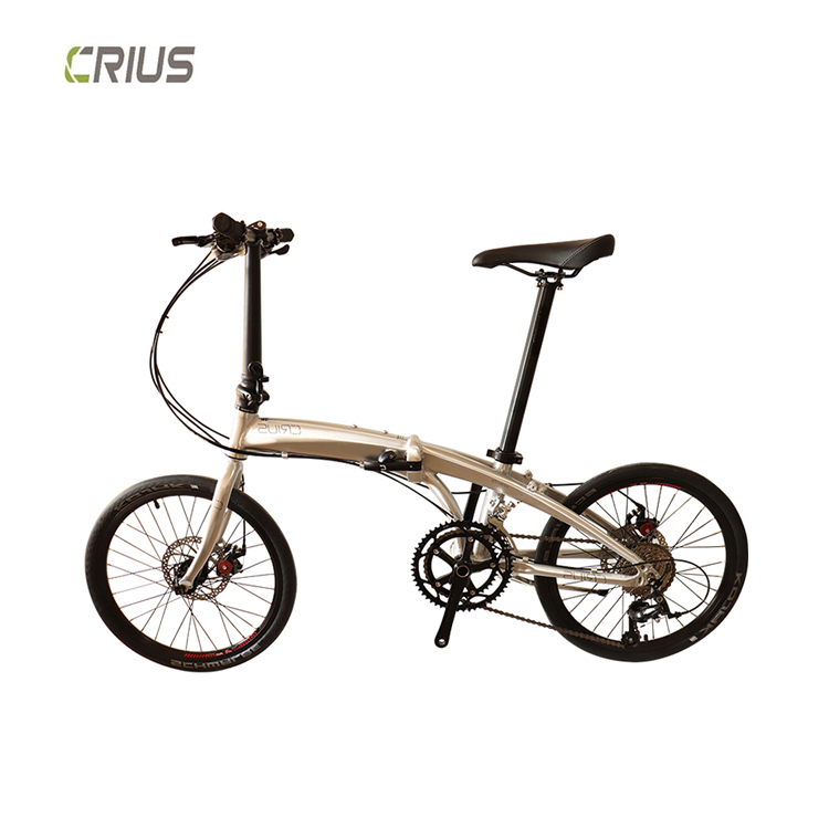 20 Inch Folding Bicycle with 9 Speed Gears and Portable Design Made of Alloy Material