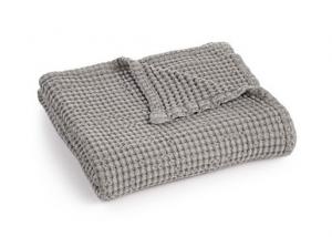 China Waffle Weave Cotton Couch Throw Blanket Super Soft Size / Logo Customized on sale