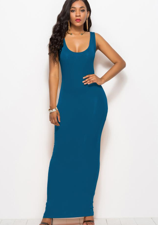 Plus size solid soft cotton summer fashion casual long t-shirt dress
