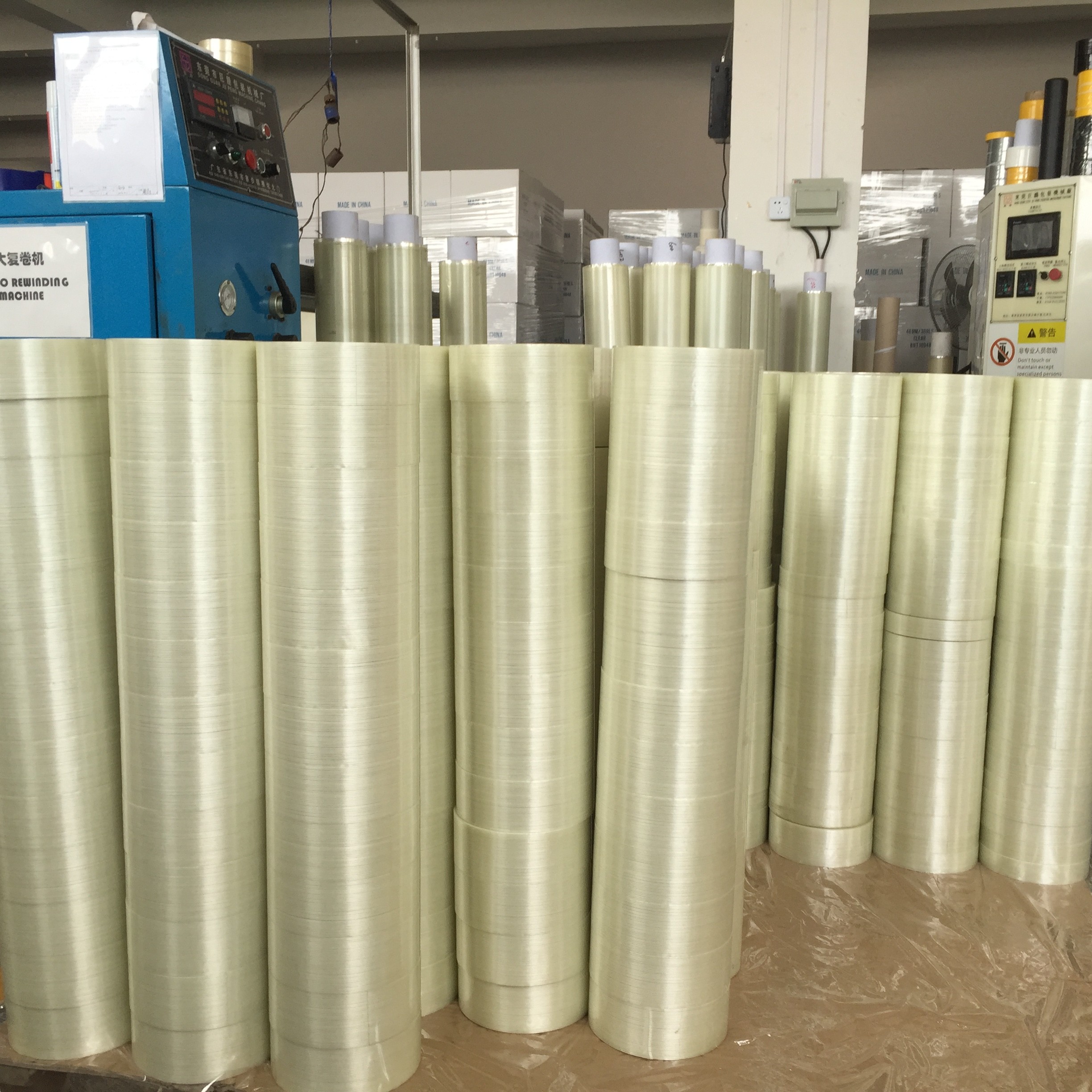 PET Fiberglass Mesh Filament Transparent Adhesive Tape Double Sided For Carpet Excellent Self Adhesion