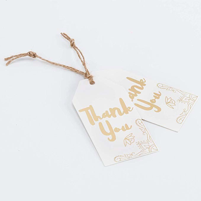 Card Paper Origami Gift Tag , Recycled Gift Tags Custom Size Accepted