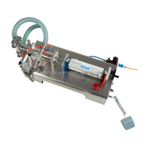 Buy cheap Thick Liquid Paste Pneumatic Filling Machine With Air Pressure Hopper 100-1000Ml product