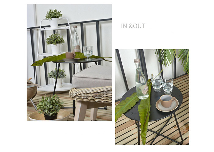 Kd Design 40x45cm Metal Round Coffee Tables Contemporary For Living Room