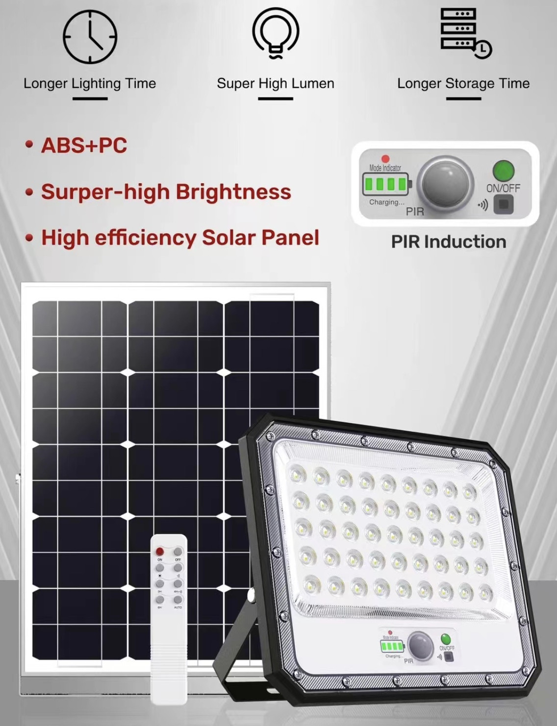 100W LED Flood light Outdoor Solar Lights Outdoor Light 100W Solar Floodlights