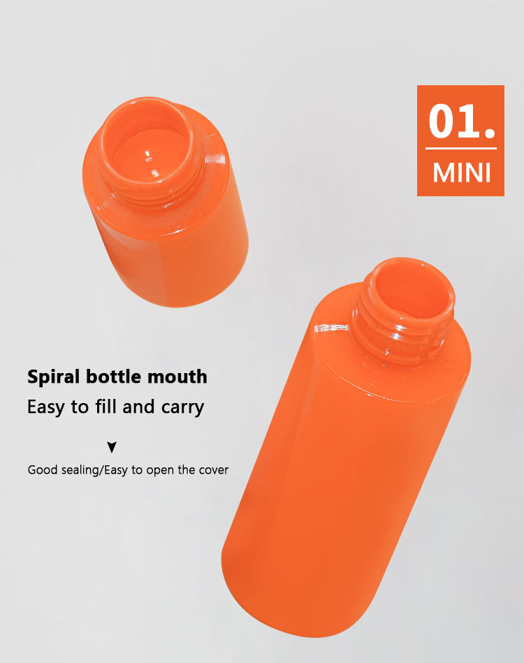 30ml 100ml PET Cosmetic Mist Pump Bottle Left Right Lock