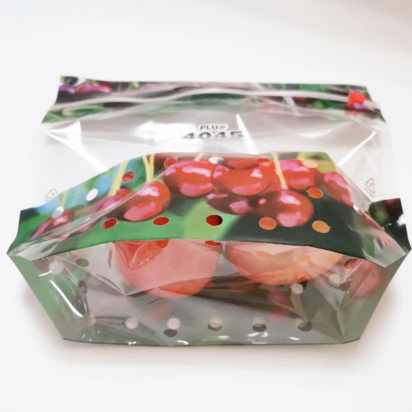 Cherry Bags Fresh Fruit Packaging Bag Vegetable Anti-fog Pouch clear Plastic Food Bag for Fruit and Vegetable Package