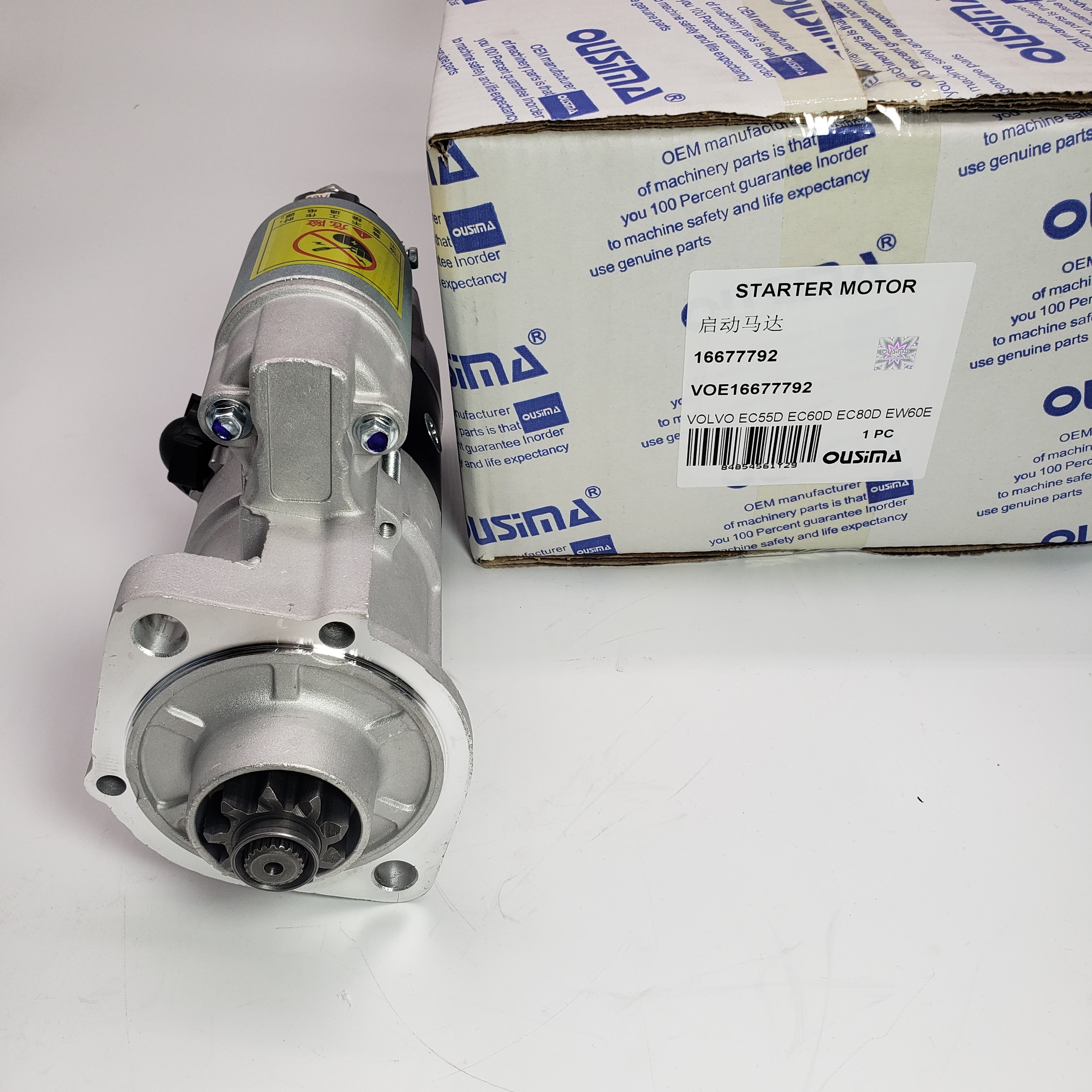 Starter Motor 16677792 VOE16677792 For Vo-lvo EC55D EC60D EC60E EC80D