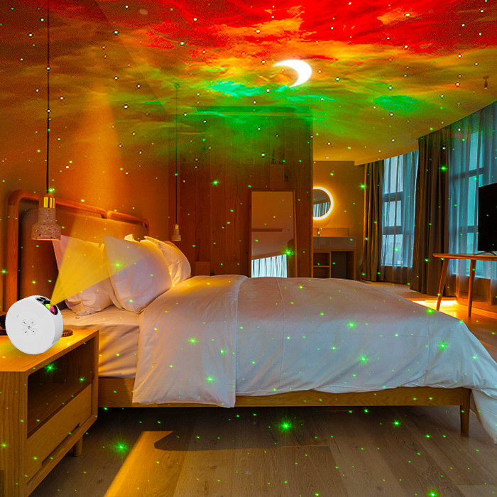 FCC Nebula Moon Star Projector Light Multifunctional RGB LED