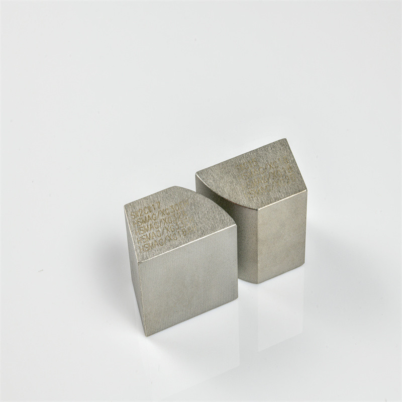 Permanent Sintered Bread Shape SmCo Magnet Curved Block Sm2Co17 For Sensors And Aerospace