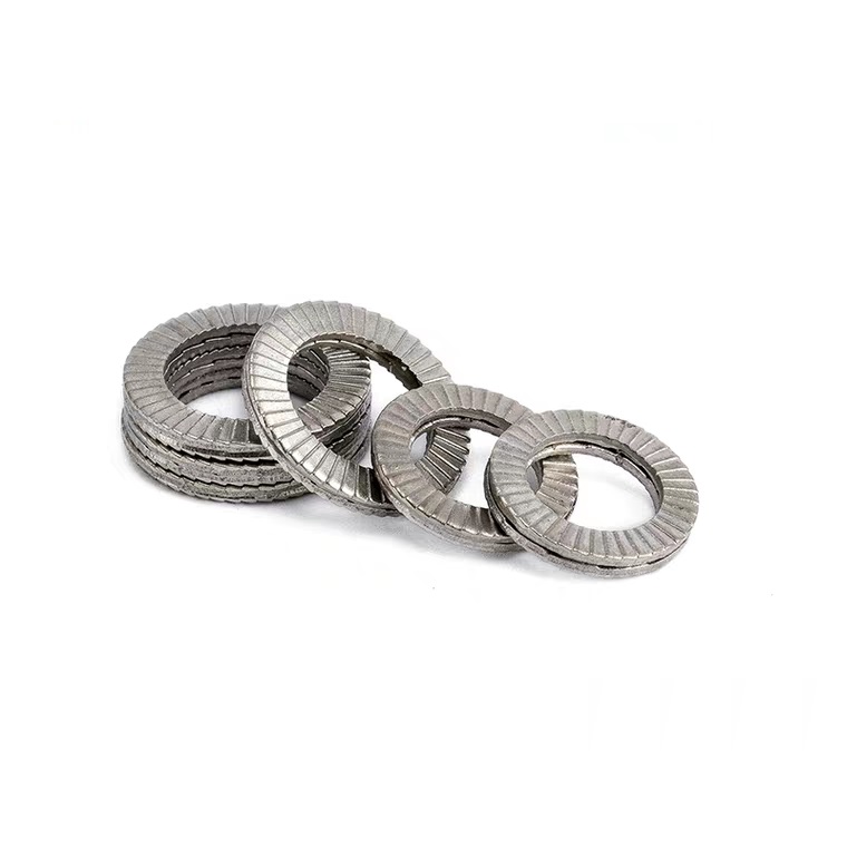 Anti Loosing and Secure Fastening with 65Mn Double Fold Self Locking Washer DIN25201