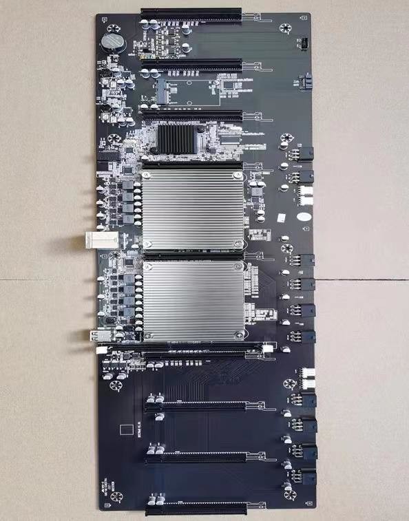 X79 9 GPU Motherboard For Rtx3060 Dedicated Graphics Card Full Speed 48mh/S 65mm Slot
