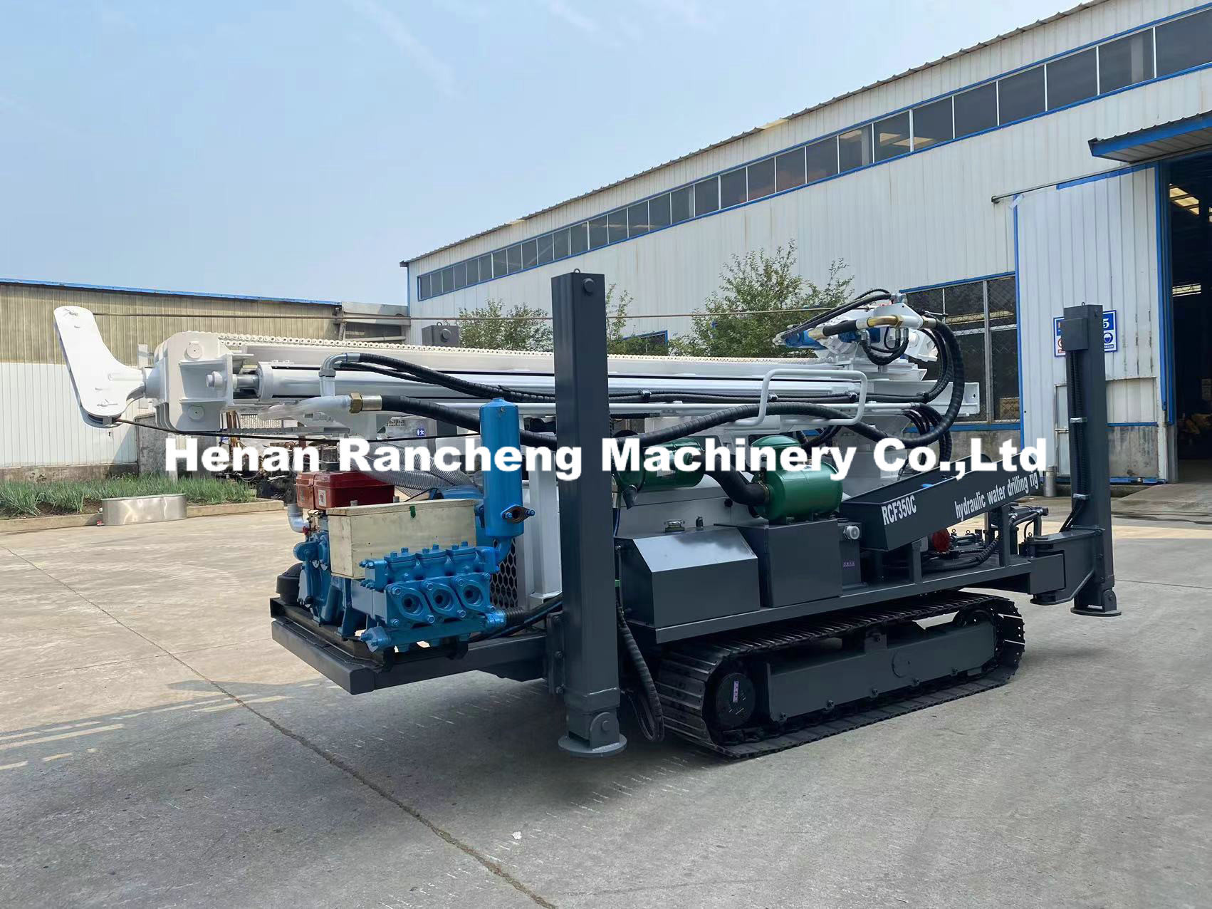 Crawler Mounted RCF350C 350m Deep Water Well Drilling Rig Hydraulic Easy-Operation Water Well Drilling Machine