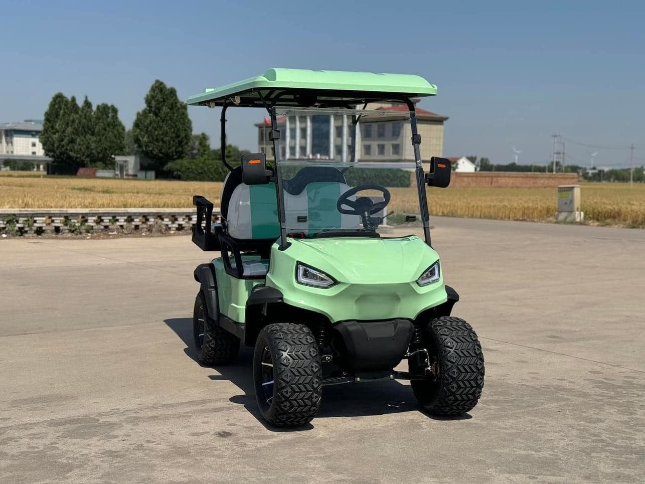 Automatic Lightweight 4 Seater EV Golf Cart Rechargeable Golf Trolley For Scenic Spots