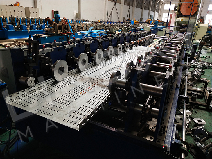 Full Automatic Perforated Cable Tray And Cable Cover Roll Forming Production Line