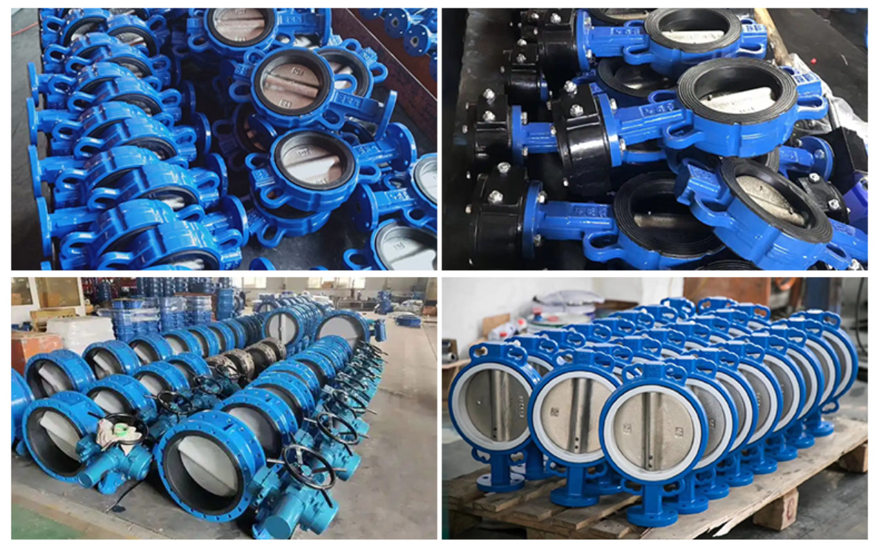 DN250 ANSI 150LB Standard Clamp Type Butterfly Valve Cast Steel Handle