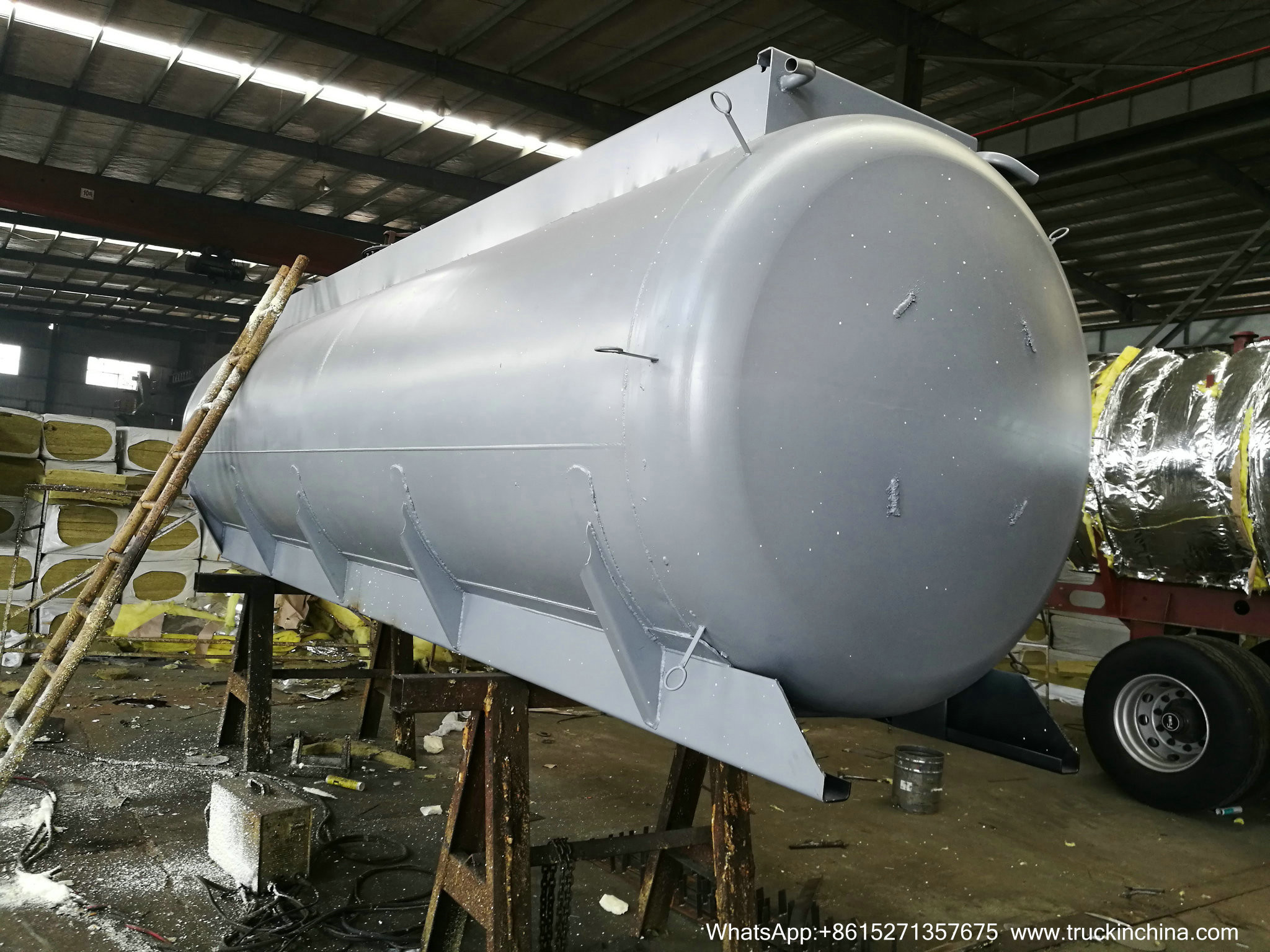 9m3 Hot Asphalt Tank for Tanker Lorry Upper Body WITH BALTUR DIESEL OIL BURNER GEAR PUMP WhsApp:+8615271357675