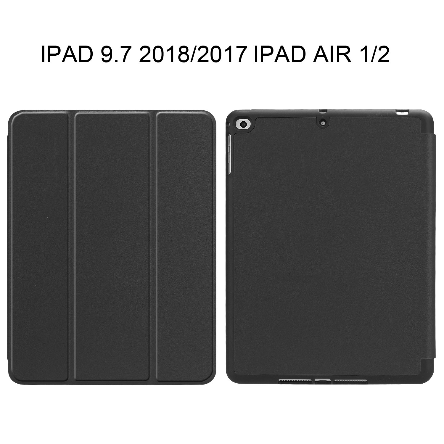 iPad 9.7 2018 Case with Built-in Apple Pencil Holder, Soft TPU Back Cover for Apple iPad 9.7 2018/2017,iPad Air /Air 2