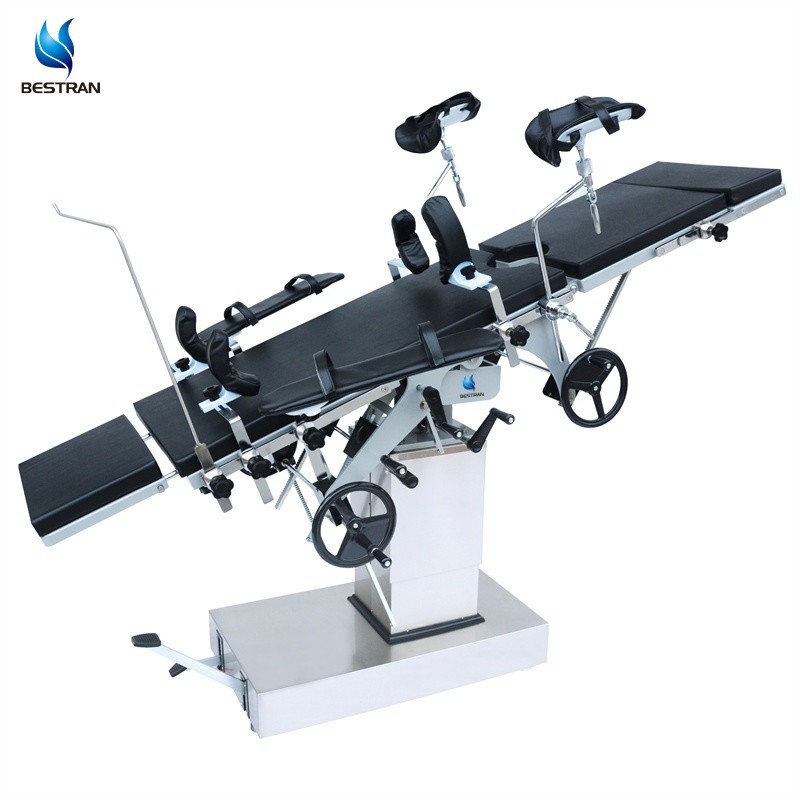 Hospital Grade Manual Hydraulic Operating Table 304 Anti Corrosion Steel