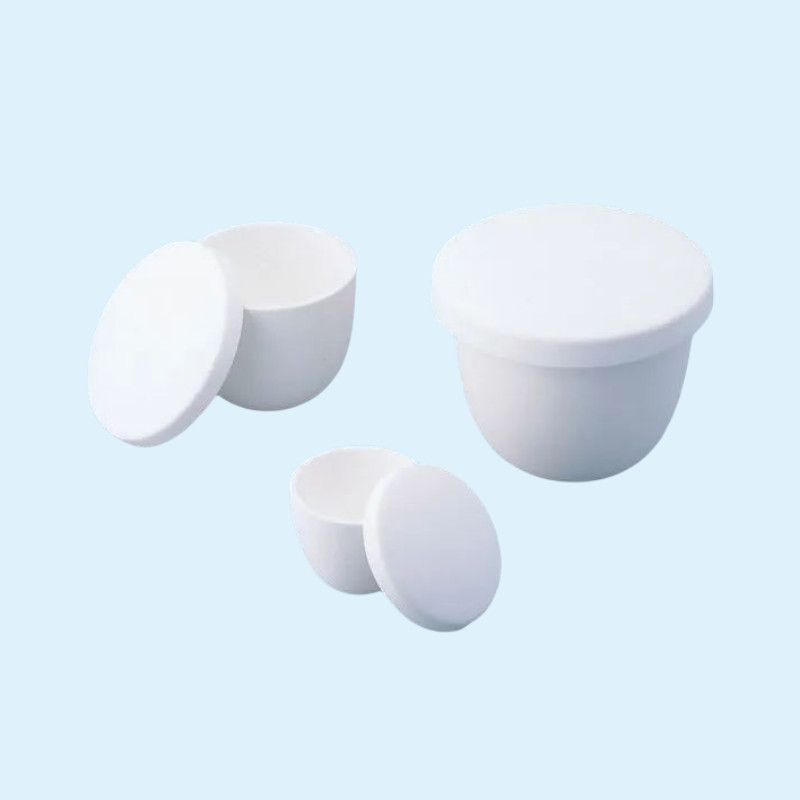 High Thermal Conductivity white or light yellow Alumina Crucibles for sintering With Round Or Square Shape