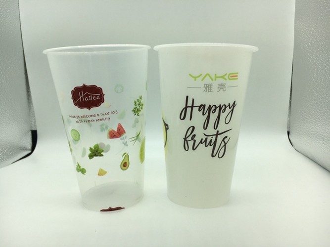 Advertising Colourful Printing Iml Cups Transparent Adhesive In-Mold Labeling