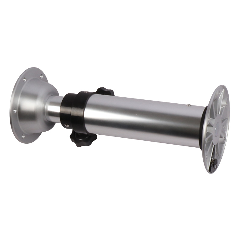 Motorhome Accessory Aluminum 3 stages Telescopic Table Base Compatible for RV Manual 3 Sections Lifting Table Legs
