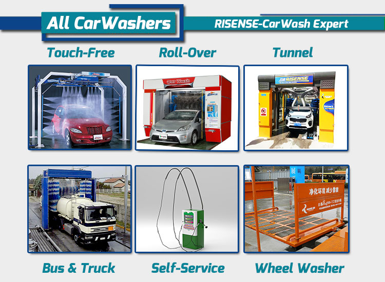 72L/Car Water / Electricity Consumption Rollover Brush Car Wash Machine Cf-370