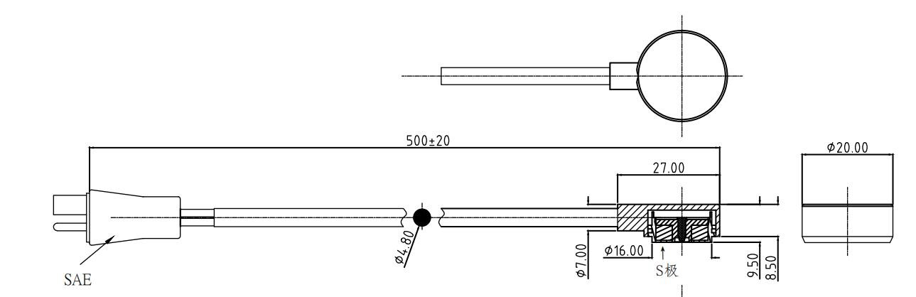 Customized Magnetic Cable Connector 6A 12V 2 Pin Magnetic Charger