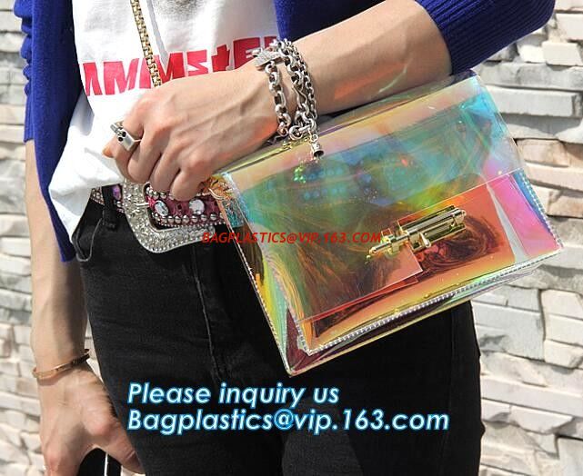Fashion PVC Tote Bag Shoulder Handbag Transparent PVC Beach Bag, Fashion transparent pvc ladies shoulder bag crossbody s