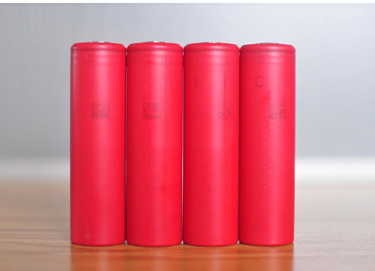 Red 18650 Lithium Ion Cells 3500mah 3.6V 10A , Ebike Battery Cells Eco Friendly
