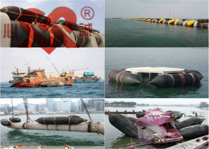 4-6 Layer Marine Salvage Airbags , Ship Boat Recovery Airbags