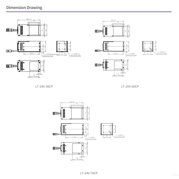 Special Optical Design 24V/36W Parallel Coaxial Lights CP Series For Parts Size Measurement
