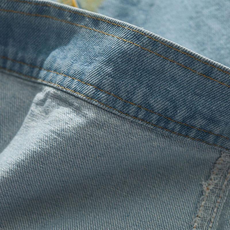 OEM Custom Logo Label Long Sleeve Jacket Denim Clothing Manufacturer Low MOQ