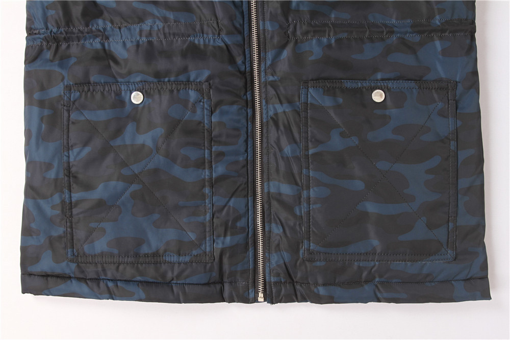 Men's Heavy coats, Men's Heavy jacket, Camo Print, Metal Zipper