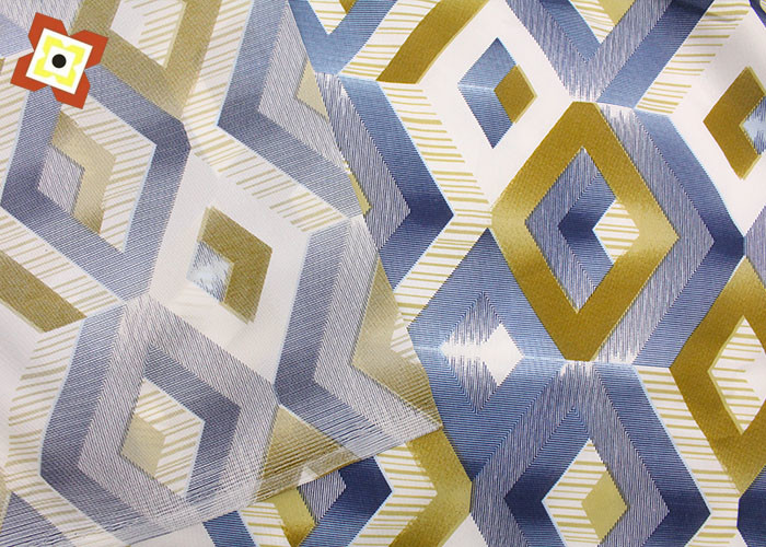 Gold Powder Dispersed Warp Knitted Printed Fabric 100% Polyester