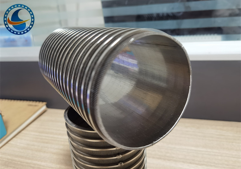 Id 100mm Reverse Rolled Wedge Wire Screen Filter 304 Stainless Steel