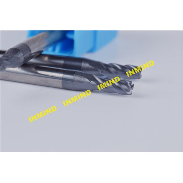 AlTin Coating 3mm 4mm R0.2 Corner HRC55 Corner Radius end mill Standard Length , end mill tool