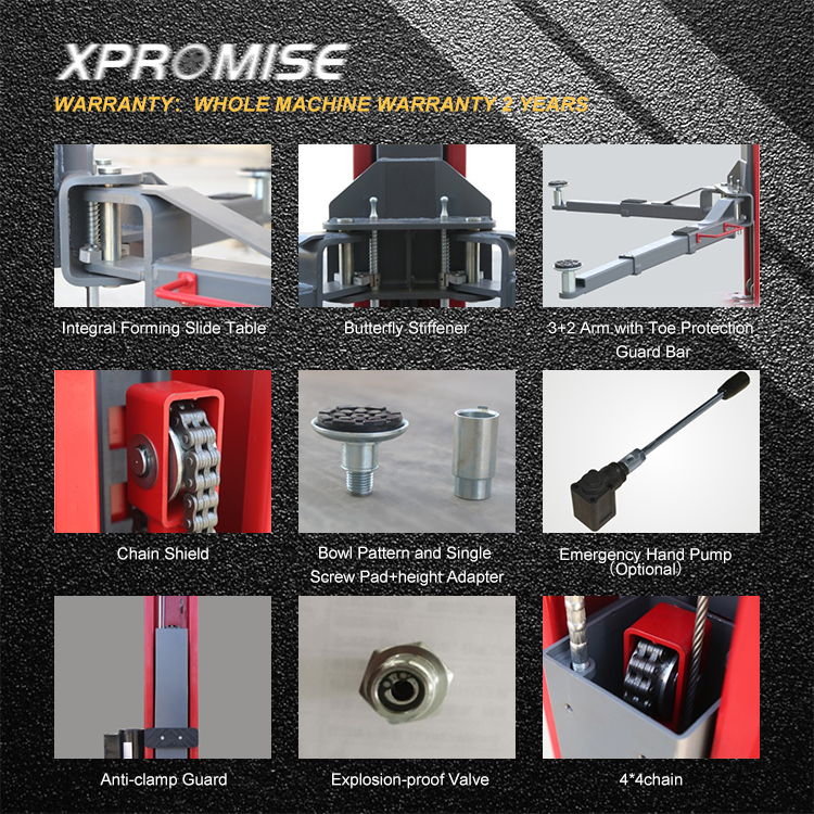 CE Approved Hydraulic Two Post Car Lift