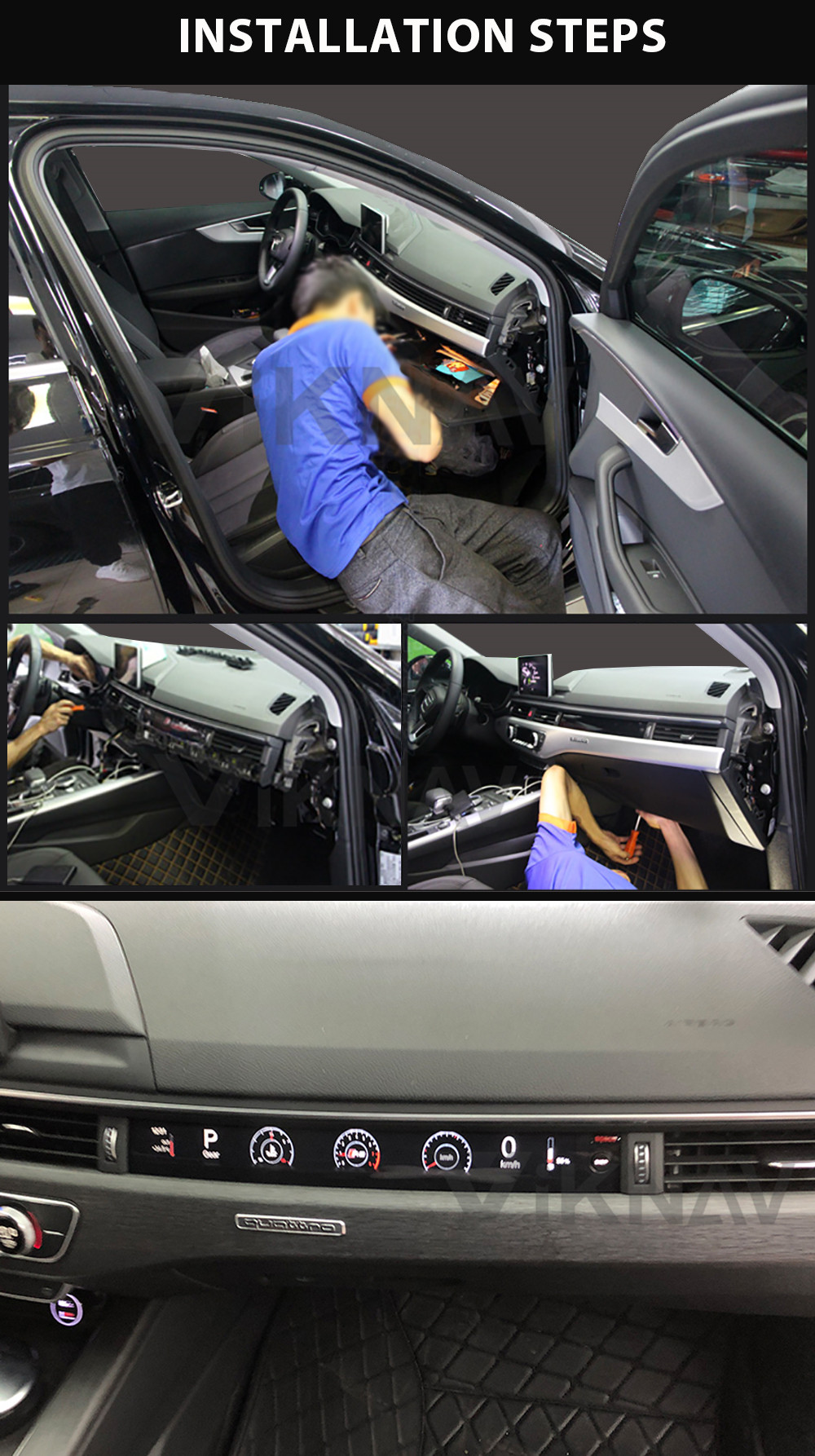 Dashboard LCD Instrument Panel For Audi A4L A4 S4 RS4 A5 S5 RS5 TT