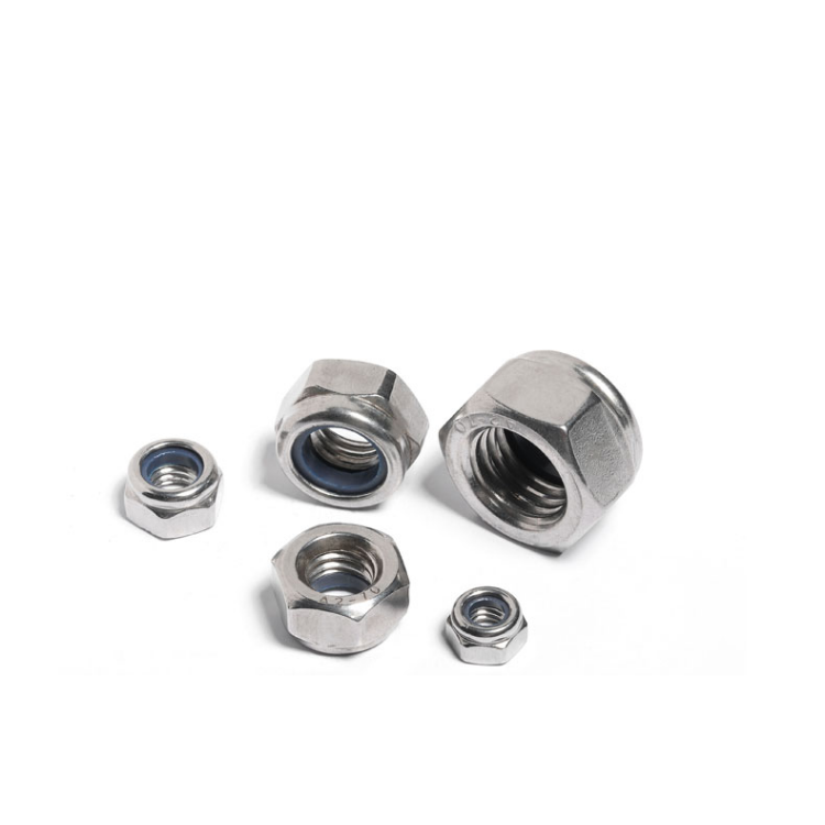 ISO 9001 2015 Certified DIN985 Hex Insert Lock Nuts A2/A4 Stainless Steel M3-M8 Sizes