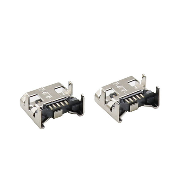 UL94V-0 Micro USB Connectors 5 Pin Female Socket Legs Inserting Seat Jack Plate