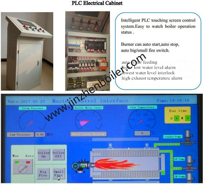 5 Ton 5000kg 350hp PLC Control System Oil Gas Fired Steam Boiler Price For Parboiling Rice Rice Mill